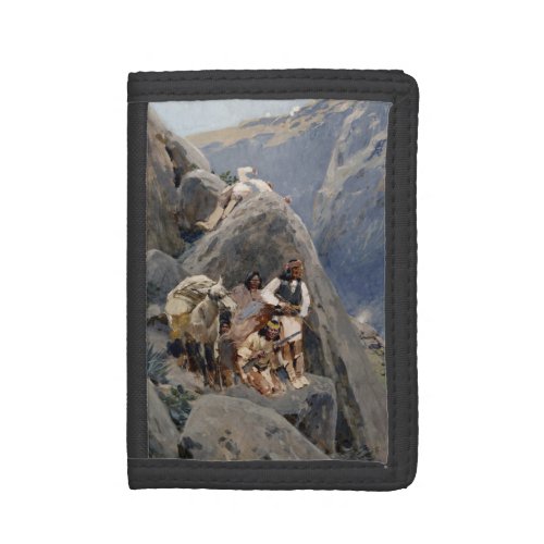 Apache Tribe Fighting American Indian Wars Trifold Wallet