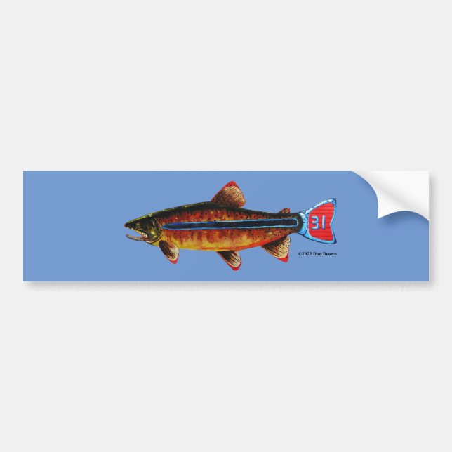 Apache Trout  Bumper Sticker (Front)
