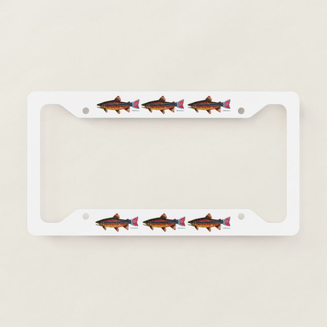 Apache Trout  License Plate Frame (Front)