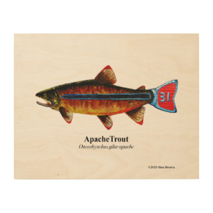 Apache Trout; Wood Wall Art