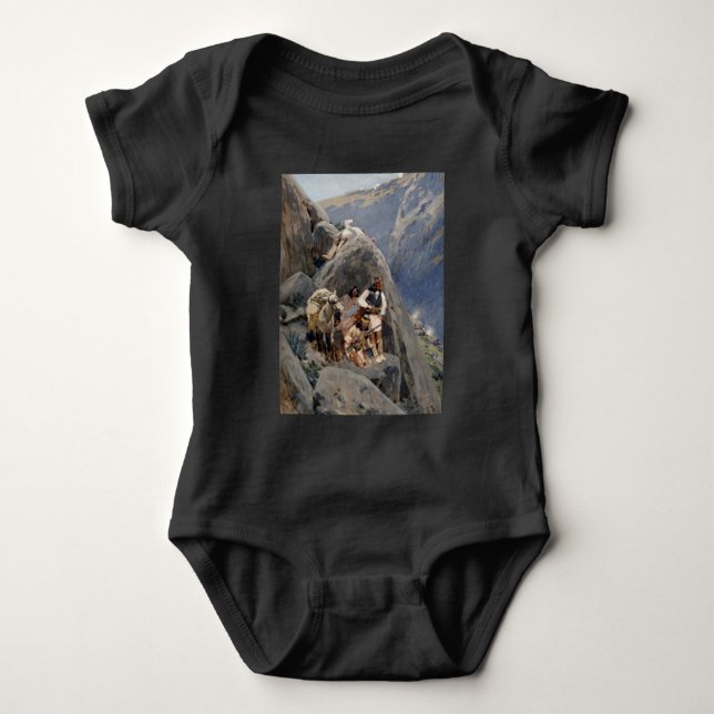 Apache Warriors: Ambush on American Cavalry Baby Bodysuit (Front)