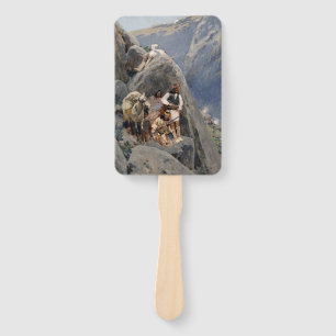 Apache Warriors: Ambush on American Cavalry Hand Fan