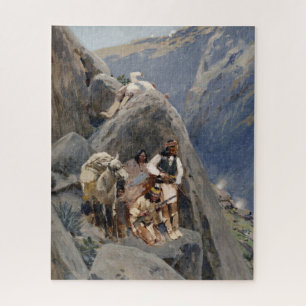 Apache Warriors: Ambush on American Cavalry Jigsaw Puzzle