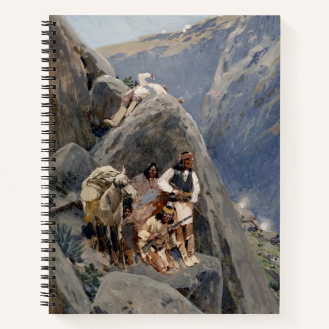 Apache Warriors: Ambush on American Cavalry Notebook (Front)