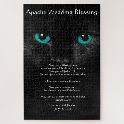 Apache Wedding Blessing Black Cat Jigsaw Puzzle