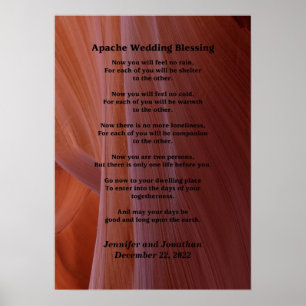 Apache Wedding Blessing Canyon Photo 20x28 Matte Poster