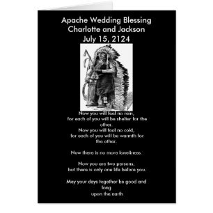 Apache Wedding Blessing Dakota-Sioux Cheif Cards