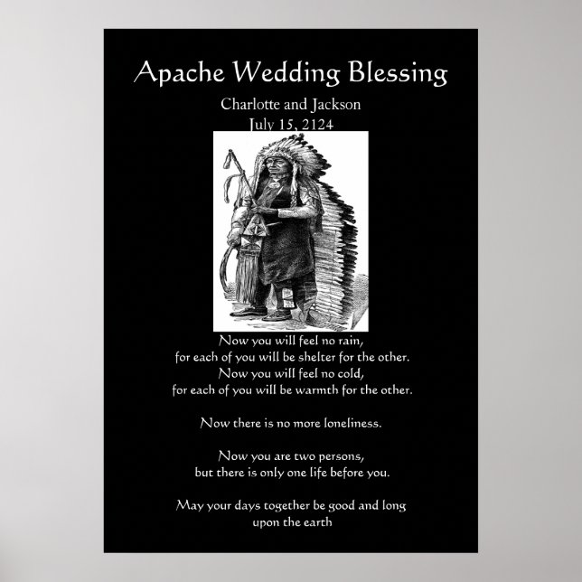 Apache Wedding Blessing Dakota-Sioux Cheif Poster (Front)