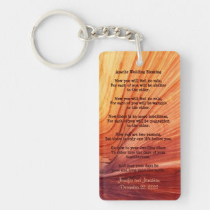 Apache Wedding Blessing Favor Southwest Keychain