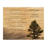 Apache Wedding Blessing Light Brown Stone and Tree