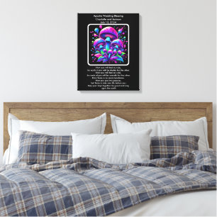 Apache Wedding Blessing Luminous Mushroom Fantasy Canvas Print