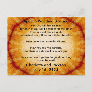 Apache Wedding Blessing Old Paper Postcard