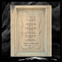 Apache Wedding Blessing Old Wood Background 8x10