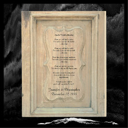 Apache Wedding Blessing Old Wood Background 8x10 Wood Wall Decor