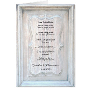 Apache Wedding Blessing, Old Wooden Door Cards