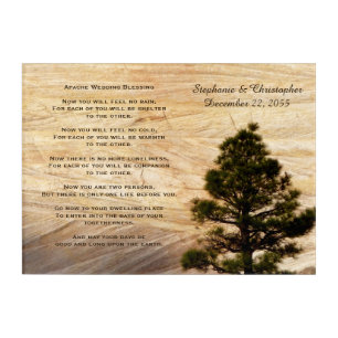 Apache Wedding Blessing Personalized Rustic Art