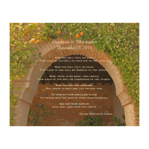 Apache Wedding Blessing Personalized Rustic Wood Wall Art