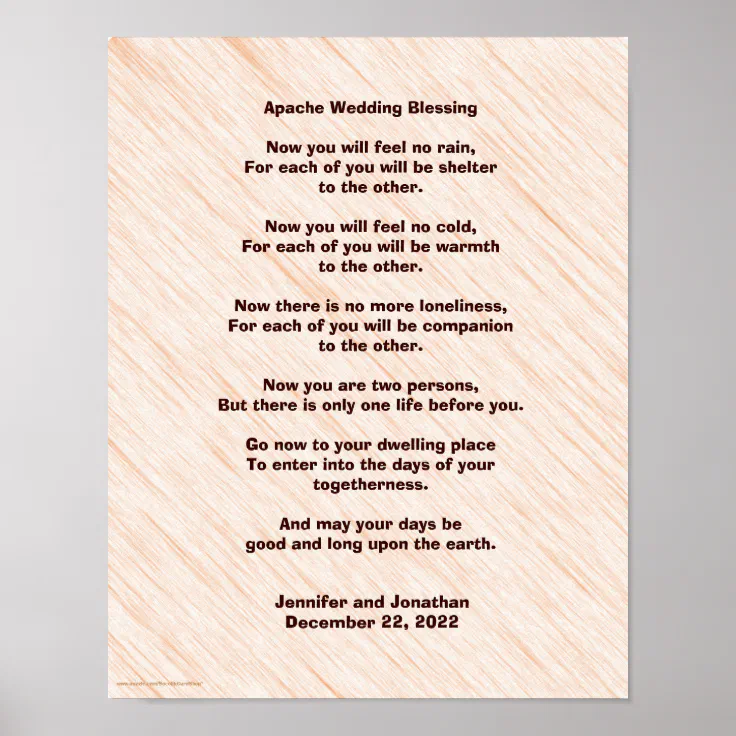 Apache Wedding Blessing Poster 11