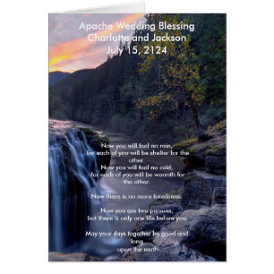 Apache Wedding Blessing River Cards