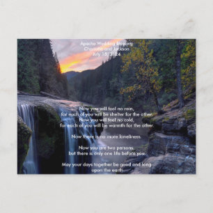 Apache Wedding Blessing River Postcard