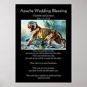 Apache Wedding Blessing Sabre Toothed Tiger Poster