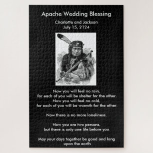 Apache Wedding Blessing with Vintage Chief Jigsaw Puzzle