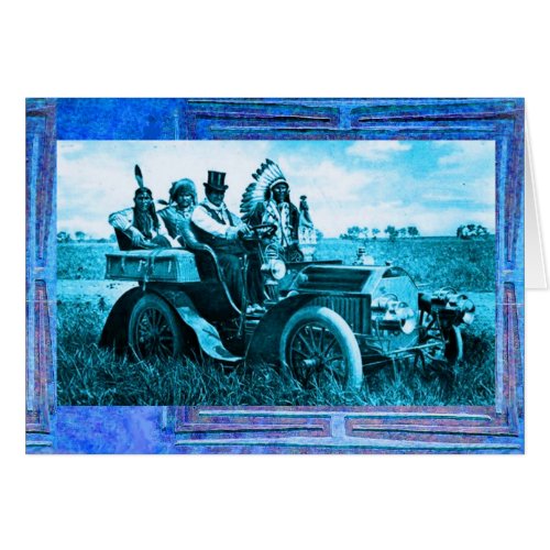 APACHES AND GERONIMO DRIVING A MOTOR CAR