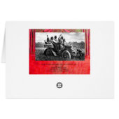 APACHES AND GERONIMO DRIVING A MOTOR CAR CARDS (Back Horizontal)