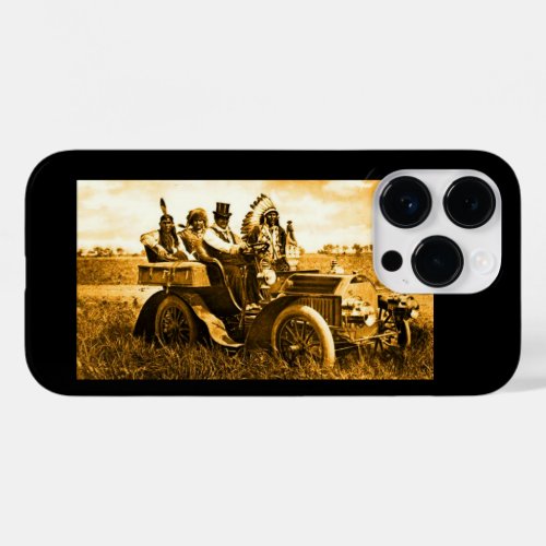 APACHES AND GERONIMO DRIVING A MOTOR CAR Case_Mate iPhone 14 PRO CASE