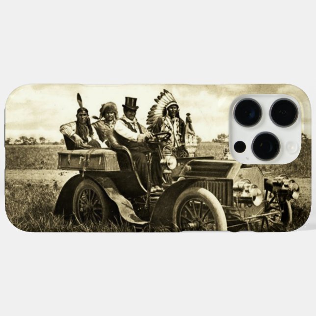 APACHES AND GERONIMO DRIVING A MOTOR CAR Case-Mate iPhone CASE (Back (Horizontal))