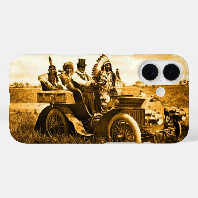 APACHES AND GERONIMO DRIVING A MOTOR CAR Case-Mate iPhone CASE (Back (Horizontal))