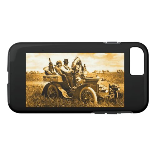 APACHES AND GERONIMO DRIVING A MOTOR CAR iPhone 87 CASE