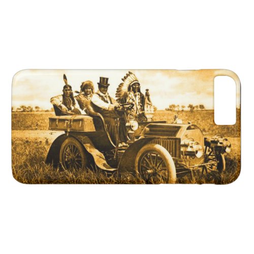 APACHES AND GERONIMO DRIVING A MOTOR CAR iPhone 8 PLUS7 PLUS CASE
