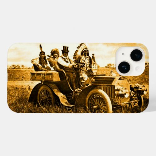 APACHES AND GERONIMO DRIVING A MOTOR CAR Case_Mate iPhone 14 CASE