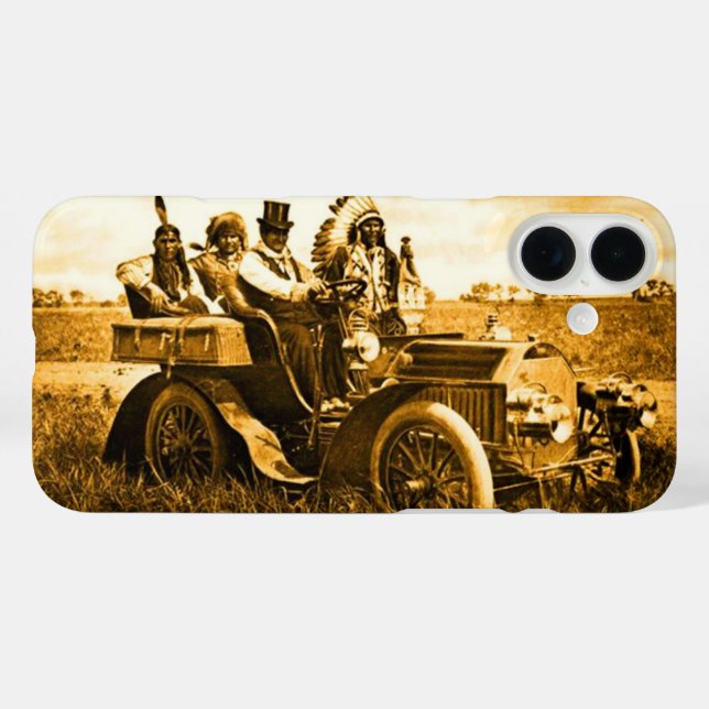 APACHES AND GERONIMO DRIVING A MOTOR CAR Case-Mate iPhone CASE (Back (Horizontal))