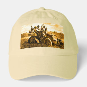 APACHES AND GERONIMO DRIVING A MOTOR CAR HAT