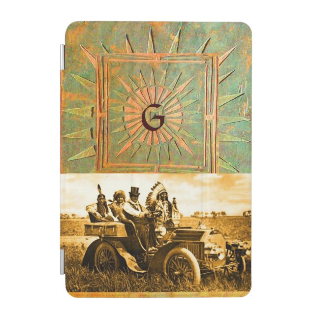 APACHES AND GERONIMO DRIVING A MOTOR CAR iPad MINI COVER (Front)