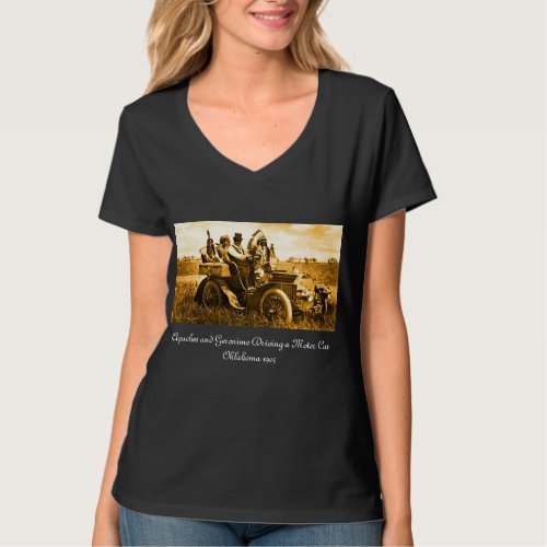 APACHES AND GERONIMO DRIVING A MOTOR CAR T_Shirt