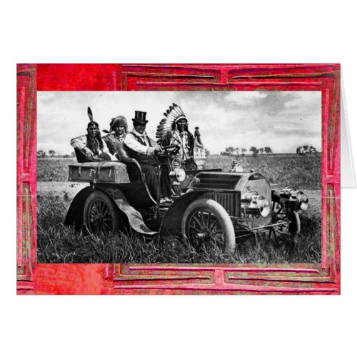 APACHES  GERONIMO DRIVING MOTOR CAR Fathers Day