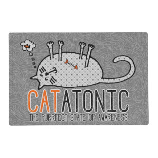 APAL - CATatonic Funny Cat Pet Dinner Mat