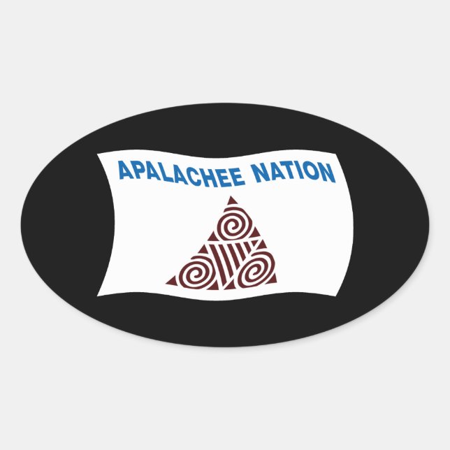 Apalachee Nation Flag Sticker (Front)
