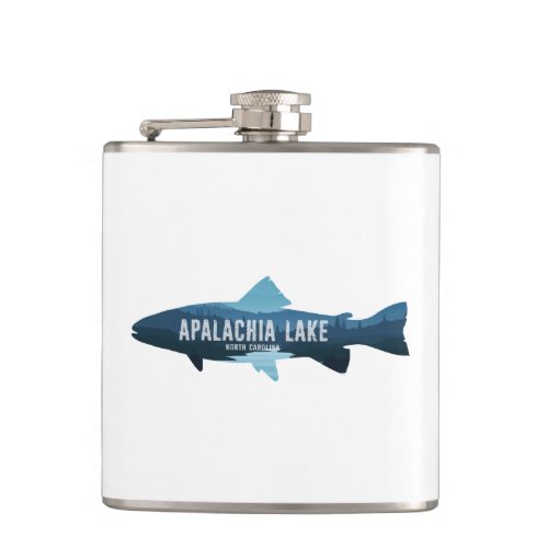 Apalachia Lake North Carolina Fish Flask
