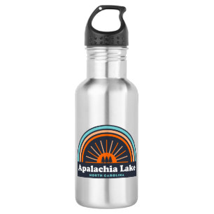 Apalachia Lake North Carolina Rainbow Stainless Steel Water Bottle