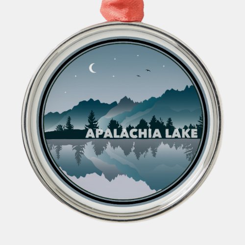 Apalachia Lake North Carolina Reflection Metal Ornament