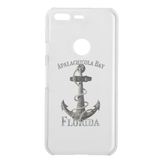 Apalachicola Bay Florida Vacation Nautical Anchor Uncommon Google Pixel Case (Back)