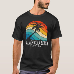 Apalachicola Beach Florida Beach Palm Tree Souveni T-Shirt