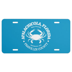 Apalachicola (crab) license plate