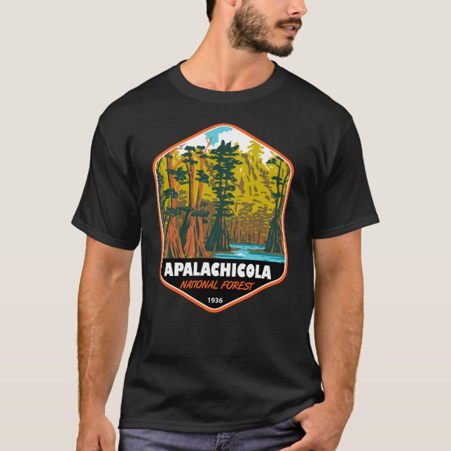 Apalachicola National Forest Baldcypress Tree T-Shirt (Front)