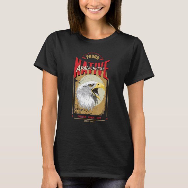 Apalachicola Native American Eagle Spirit Vintage  T-Shirt (Front)