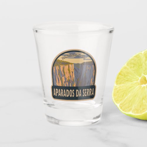 Aparados da Serra National Park Brazil Travel Art  Shot Glass